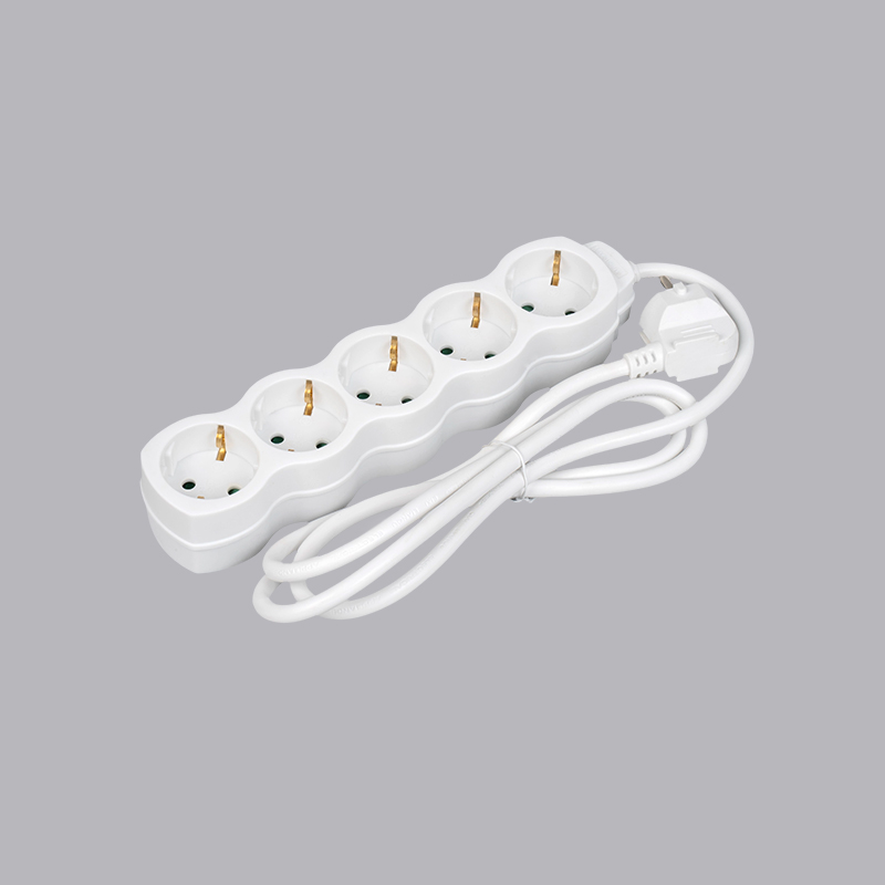LOG-05 Multi-Socket soket ekstensi 5 arah berbentuk labu tipe Jerman