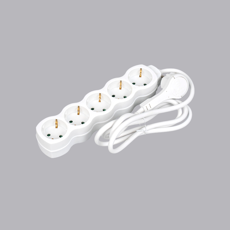 LOG-05L Power strip 5 arah berbentuk labu tipe Jerman dengan cincin tarik Multi-Socket